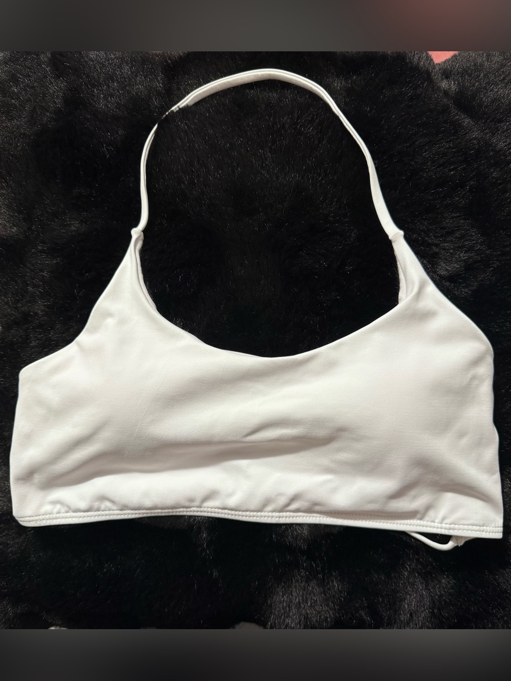 White Halter Crop Top/Bralette